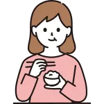Woman Eating SVG Icon